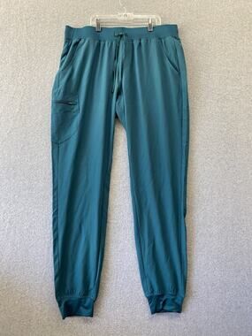 309TS Uniforms World Scrub Pants XL Teal Blue Antibacterial Stretch Medical NWT